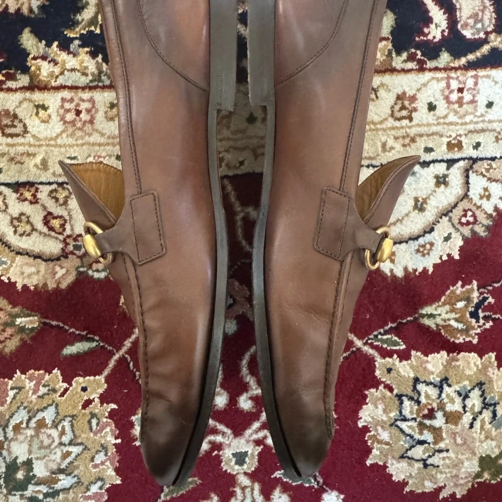 Gucci Jordaan Leather Loafers